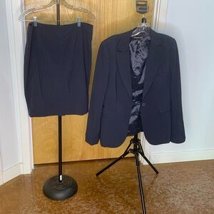 Victoria Secret Classic Navy Blazer and Skirt Set, Size 12
